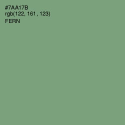 #7AA17B - Fern Color Image