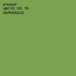 #7AA24F - Asparagus Color Image