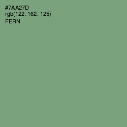 #7AA27D - Fern Color Image