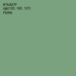 #7AA27F - Fern Color Image