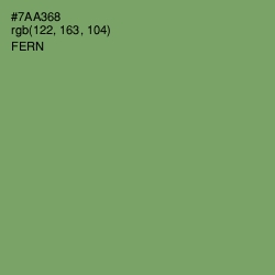 #7AA368 - Fern Color Image