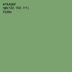 #7AA36F - Fern Color Image