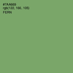 #7AA669 - Fern Color Image