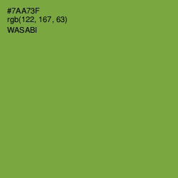 #7AA73F - Wasabi Color Image