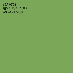 #7AA758 - Asparagus Color Image