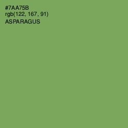 #7AA75B - Asparagus Color Image