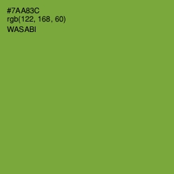 #7AA83C - Wasabi Color Image