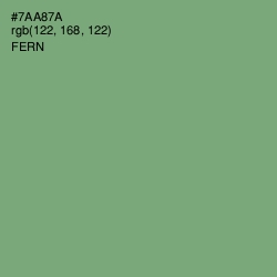 #7AA87A - Fern Color Image
