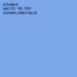 #7AA8EA - Cornflower Blue Color Image