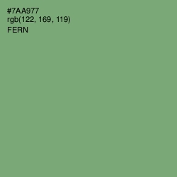 #7AA977 - Fern Color Image