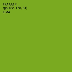 #7AAA1F - Lima Color Image