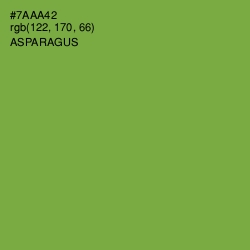 #7AAA42 - Asparagus Color Image