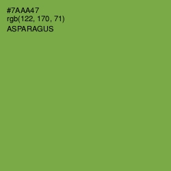 #7AAA47 - Asparagus Color Image