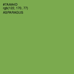 #7AAA4D - Asparagus Color Image