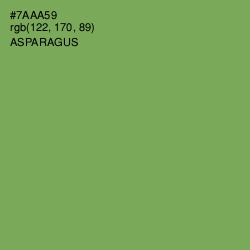 #7AAA59 - Asparagus Color Image