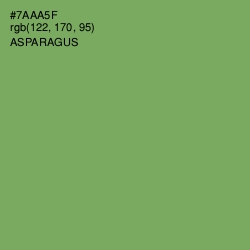 #7AAA5F - Asparagus Color Image
