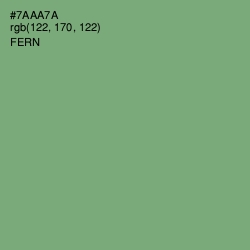 #7AAA7A - Fern Color Image
