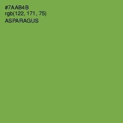 #7AAB4B - Asparagus Color Image