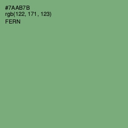 #7AAB7B - Fern Color Image