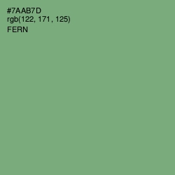 #7AAB7D - Fern Color Image