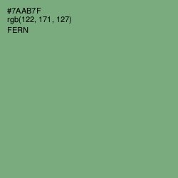 #7AAB7F - Fern Color Image
