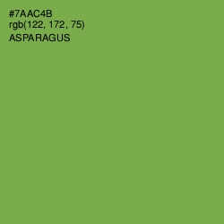 #7AAC4B - Asparagus Color Image