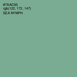 #7AAC93 - Sea Nymph Color Image