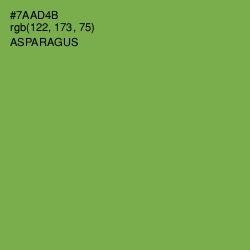 #7AAD4B - Asparagus Color Image