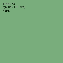 #7AAD7C - Fern Color Image