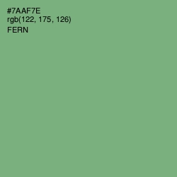 #7AAF7E - Fern Color Image