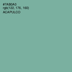 #7AB0A0 - Acapulco Color Image