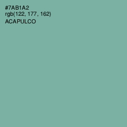 #7AB1A2 - Acapulco Color Image