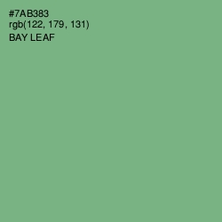 #7AB383 - Bay Leaf Color Image