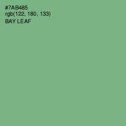 #7AB485 - Bay Leaf Color Image