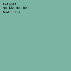 #7AB5A4 - Acapulco Color Image