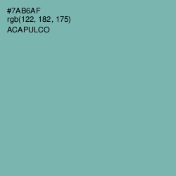 #7AB6AF - Acapulco Color Image