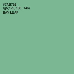 #7AB792 - Bay Leaf Color Image