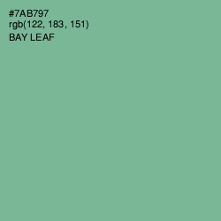 #7AB797 - Bay Leaf Color Image