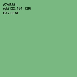 #7AB881 - Bay Leaf Color Image