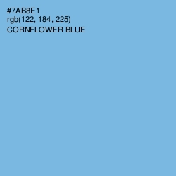 #7AB8E1 - Cornflower Blue Color Image