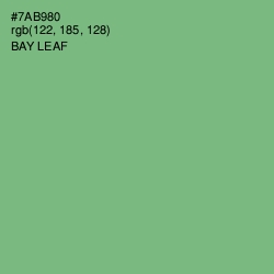 #7AB980 - Bay Leaf Color Image