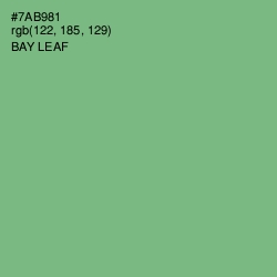 #7AB981 - Bay Leaf Color Image