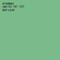 #7ABB89 - Bay Leaf Color Image