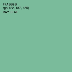 #7ABB9B - Bay Leaf Color Image