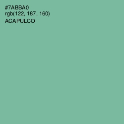 #7ABBA0 - Acapulco Color Image