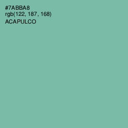 #7ABBA8 - Acapulco Color Image