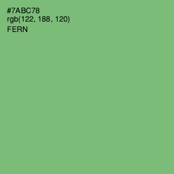 #7ABC78 - Fern Color Image