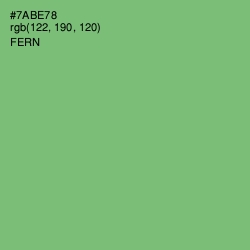 #7ABE78 - Fern Color Image