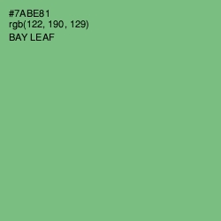 #7ABE81 - Bay Leaf Color Image