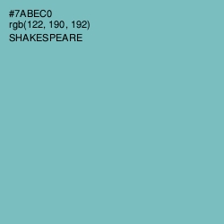 #7ABEC0 - Shakespeare Color Image